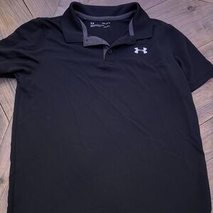 Under Armour Men’s Black Polo with Contrast Trim